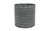 4.5in Wide Ribbed Ruffle Rim Tin Pot Cover - Black