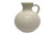 5.75in Wide Striped Liam Ceramic Pitcher with Handle - Cream