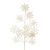24in Glitter Snowflake Spray x4 - White