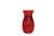 8in Tall Jordi Glass Vase - Red