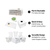 Pop Up Floral Delivery Box - White (Large, 50pk)