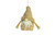 8.5in Tall Sisal Santa Gnome Ornament - White Natural