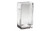 8in Tall Rectangular Clear Glass Vase