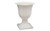 10in Tall Plastic Urn - White
