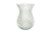 7.5in Tall Curvy Dimple Clear Glass Vase
