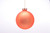 75mm Satin Ball Ornament - Tangerine (Set of 6)