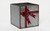 6in Wide Gift Box Cube Galvanized Tin Pot Cover