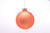 100mm Glass Satin Ball Ornament (Set of 4) - Tangerine
