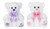 10in #1 Mom Plush Bear wtih Rose on Feet (Assorted)