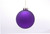 75mm Satin Ball Ornament - Purple (Set of 6)