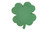 14in Oasis Foam Clover Shape (Pack of 2)