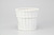 7.5in Wide Splitwood Basket Pot Cover - White