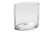 5.5in Tall Fish Eye Oval Clear Glass Vase