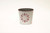 5in Wide "Joy" Tin Pot Cover - White & Red