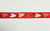 #3 Red Satin Iridescent Hearts Vday Ribbon (20yd)