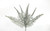 17in Glitter Fern Bush x7 - Silver