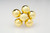 30mm Shiny Glass Ball on Stem (Box of 72) - Gold