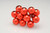 20mm Shiny Glass Ball on Stem -- Red