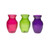 8in Tall Glass Swirl Vase - Bright (Assorted)