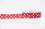 #9 Red Satin Hearts WE Ribbon (50yd) - White