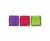 4in Square Glass Cube - Bright (Assorted)