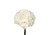 12in Rose Hydrangea Bunch x9 - Cream