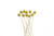 5-7in Tall Patria Pillar Candles (3 Set) - Gold