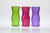 9.75in Tall Rose Glass Vase - Bright (Assorted)