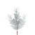 12in Glitter Fern Pick x3 (Bag of 12) - Silver