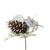 7in Gift Box Pine Cone Wire Ball Pick (Bag of 12) - Silver White