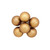 30mm Glass Balls on Stem (Box of 6DZ) - Matte Antique Gold