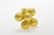 30mm Glass Balls on Stem (Box of 72) - Matte Gold