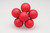30mm Glass Balls on Stem (Box of 72) - Matte Red