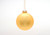 75mm Satin Ball Ornament (Box of 6) - Soft Gold