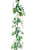 72in Mini Wisteria Flower Drop Garland - White