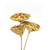 Glitter Lotus Pod on 20in Stem (Bag of 3) - Gold