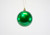 100mm Plastic Ornament Ball - Candy Apple - Emerald