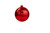 100mm Plastic Ornament Ball - Candy Apple - Red