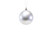 100mm Plastic Ornament Ball - Candy Apple - Silver