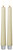 9in Tall Patria LED Taper Candle (2pk) - Ivory