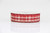 #9 Value Sheer Metallic WE Ribbon (50yd) - Plaid Red Cream Gold