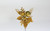 7in Glitter Boxwood Statice Ball Pick (Bag of 12) - Gold