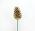 4in Glitter Pine Cone Pick (Box of 50) - Gold Metallic