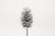 4in Glitter Pine Cone Pick (Box of 50) - Silver Metallic
