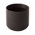 7in Wide Kendall Ceramic Pot - Black