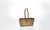 13.5in Long Peanut Bamboo Basket with Drop Handle - Dark Stain