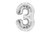 34in Silver Foil Number Balloon - 3
