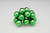 20mm Shiny Glass Ball on Stem - Emerald