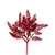 11in Glitter Flat Pine Spray (Bag of 12) - Red
