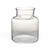 5.5in Wide Milk Jug Clear Glass Vase